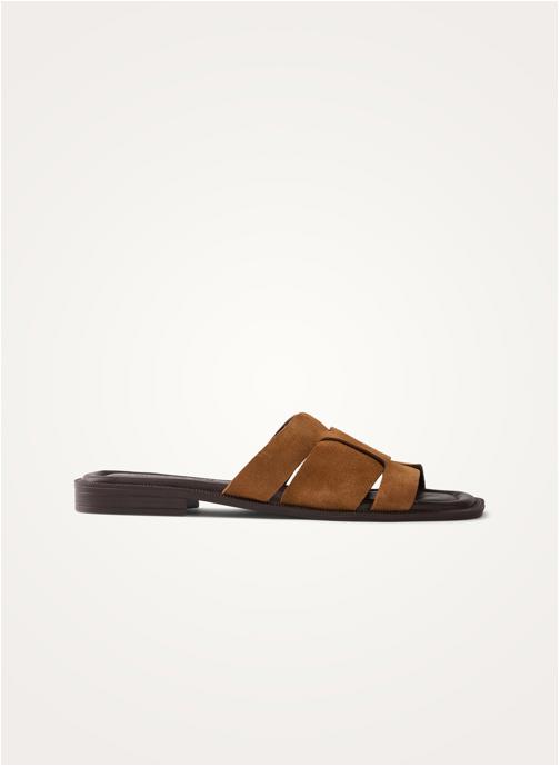 Vanessa Wu Mules VALE Cross femme marron