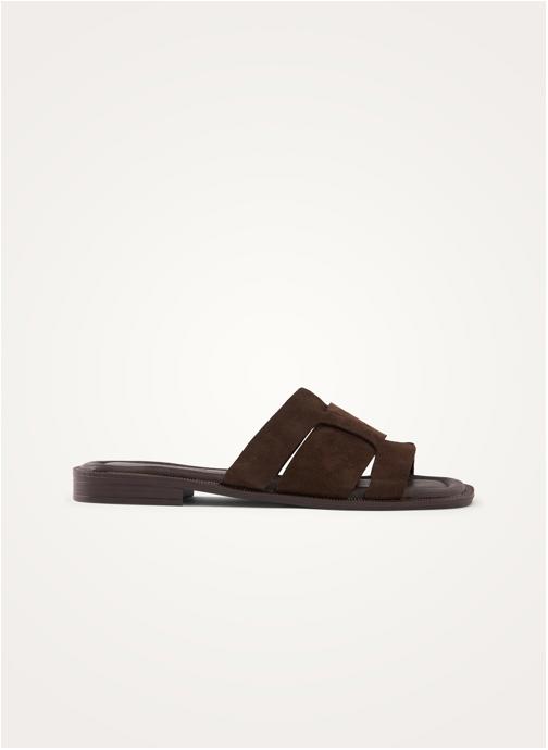 Vanessa Wu Mules VALE Cross femme marron