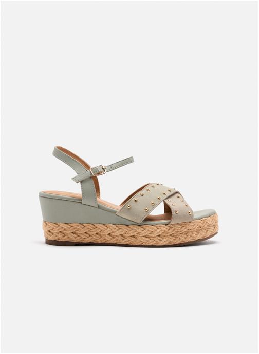 Gioseppo Sandales Dressing - Sandales Cuir Et Compensées En Raphia Gilsum - Gris femme gris