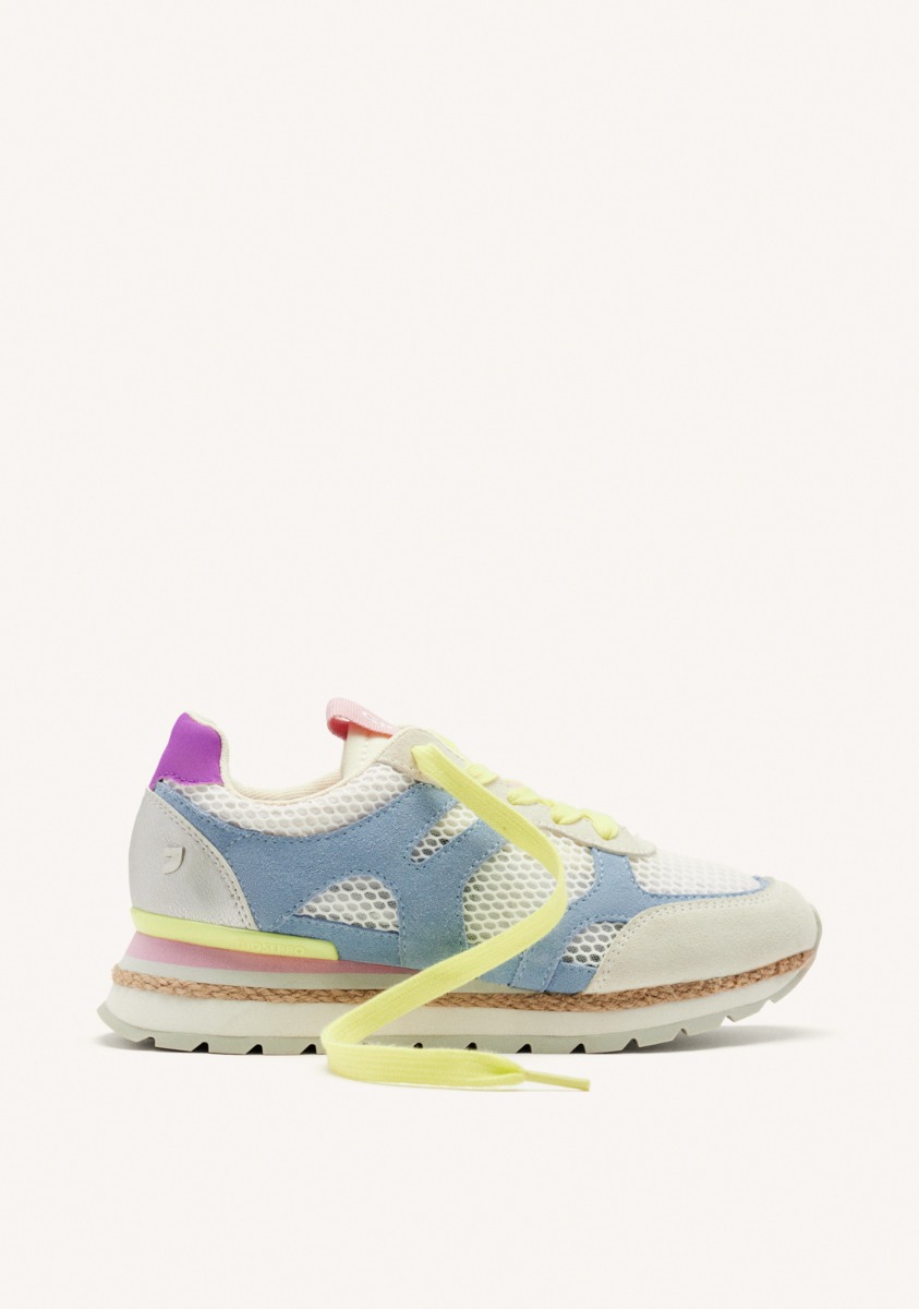Baskets basses Cas&sport - Baskets Compensées Cuir Et Maille Eddington - Jaune femme jaune Gioseppo Baskets basses Cas&sport - Baskets Compensées Cuir Et Maille Eddington - Jaune femme jaune Jaune