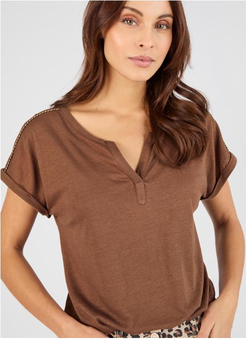 Damart Tee-shirts 84529 femme marron