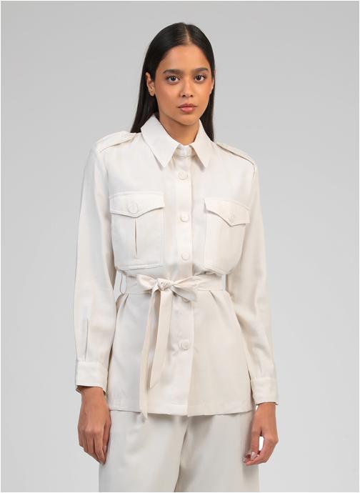 An'ge Vestes VESTE ZOANA ecru femme blanc