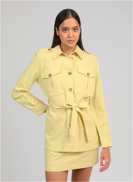 An'ge Vestes VESTE ZOANA paille femme jaune