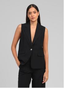 Vestes VESTE SANS MANCHES ZAKARITA noir femme noir An'ge Vestes VESTE SANS MANCHES ZAKARITA noir femme noir Noir