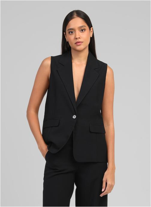 An'ge Vestes VESTE SANS MANCHES ZAKARITA noir femme noir