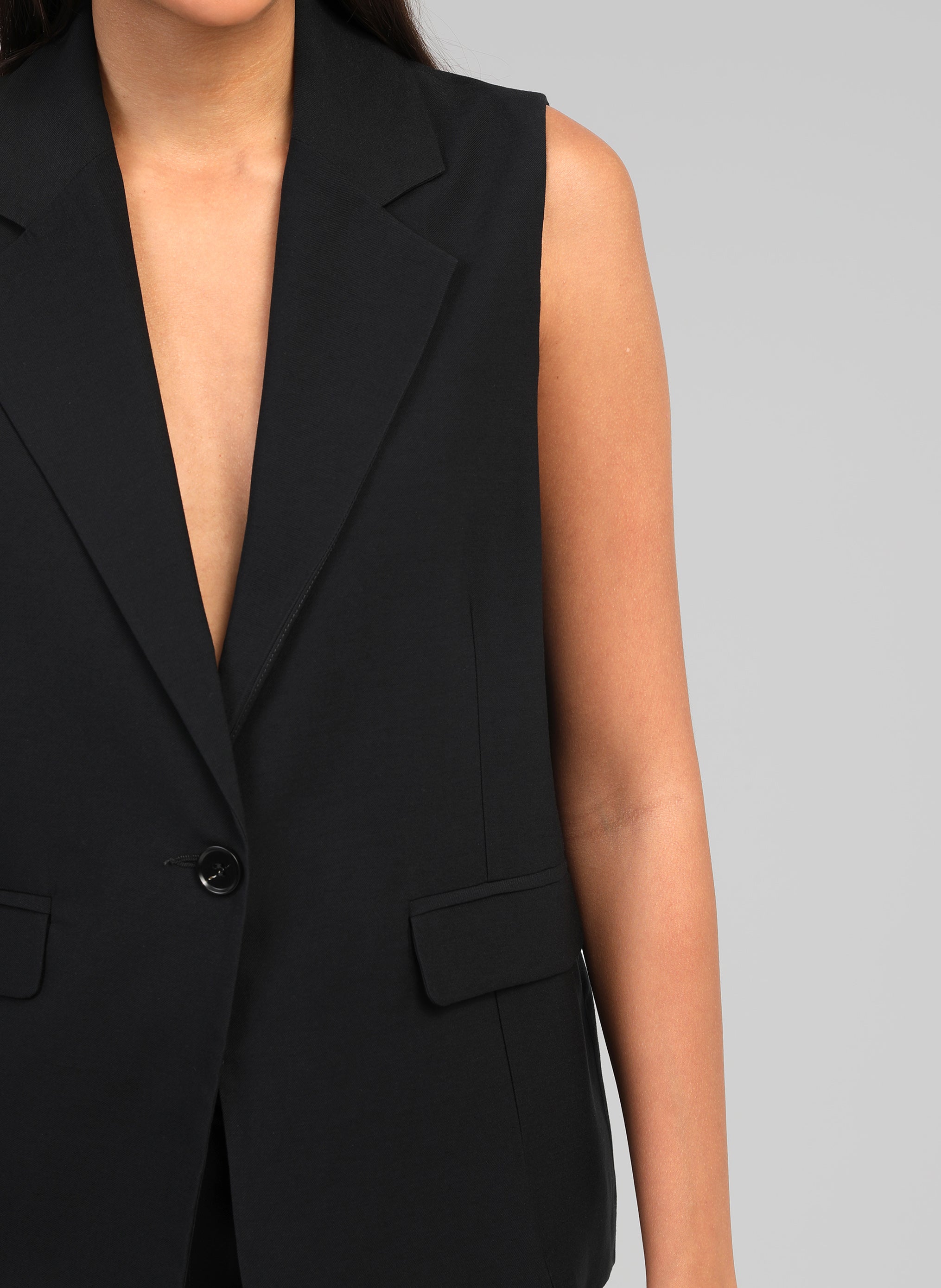 Vestes VESTE SANS MANCHES ZAKARITA noir femme noir An'ge Vestes VESTE SANS MANCHES ZAKARITA noir femme noir Noir