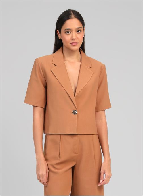 An'ge Vestes VESTE ZAOUI daim femme beige