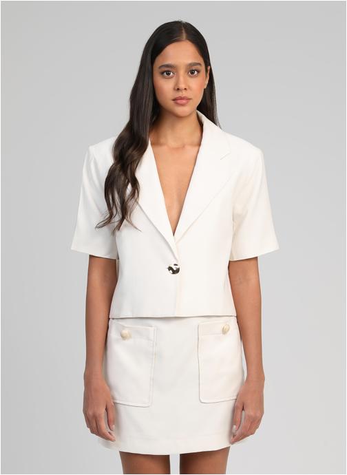An'ge Vestes VESTE ZAOUI ecru femme blanc