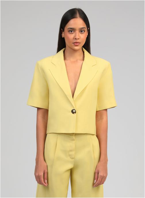 An'ge Vestes VESTE ZAOUI paille femme jaune