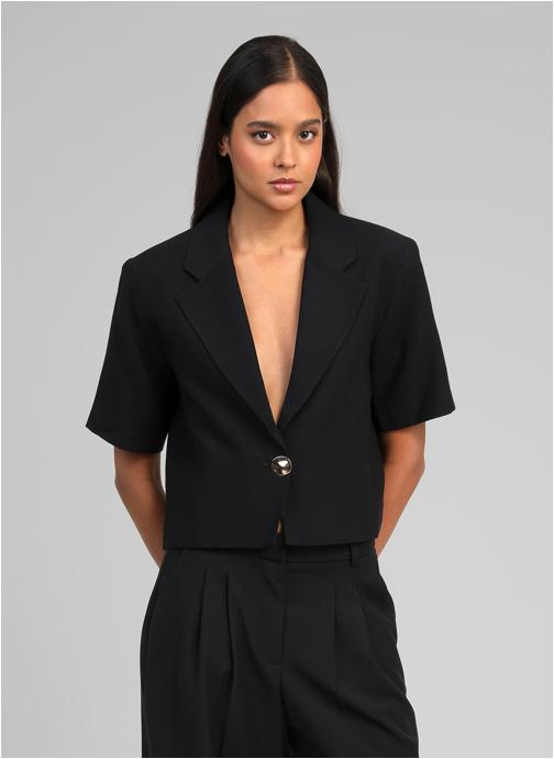 An'ge Vestes VESTE ZAOUI noir femme noir