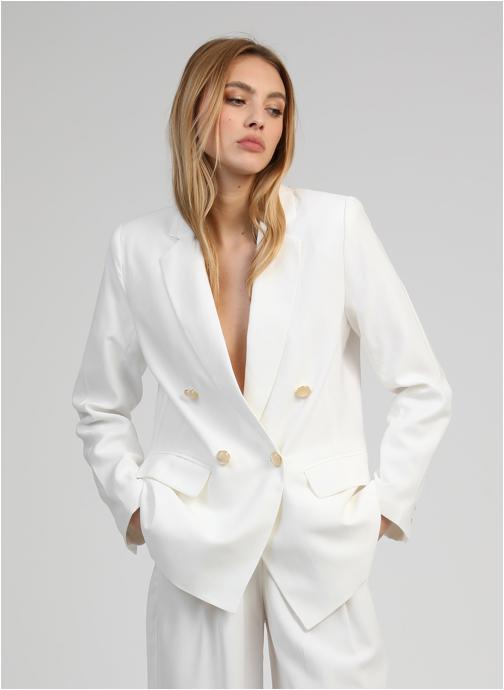 An'ge Vestes VESTE ZAKY blanc femme blanc