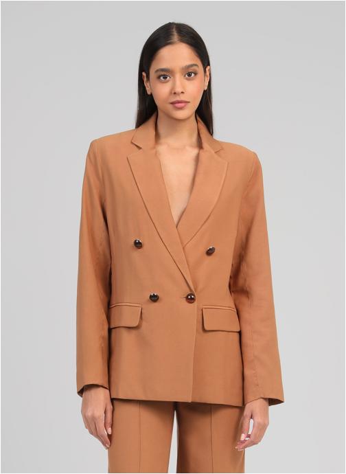 An'ge Vestes VESTE ZAKY daim femme beige