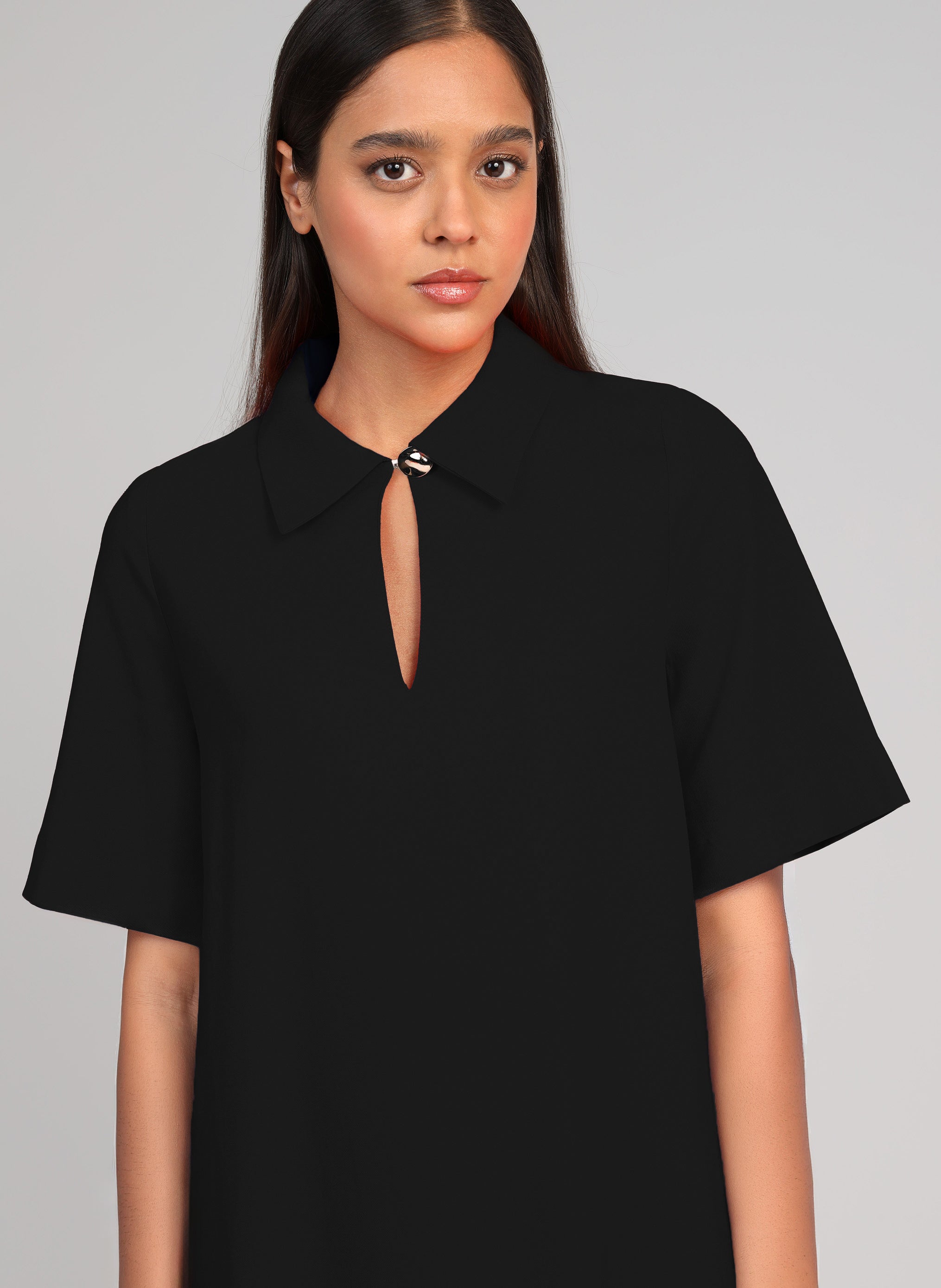 An'ge Robes ROBE COURTE MAPAULA noir femme noir | Sarenza France