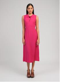 Robes ROBE MIDI MAEZRA fuchsia femme rose An'ge Robes ROBE MIDI MAEZRA fuchsia femme rose Fuchsia