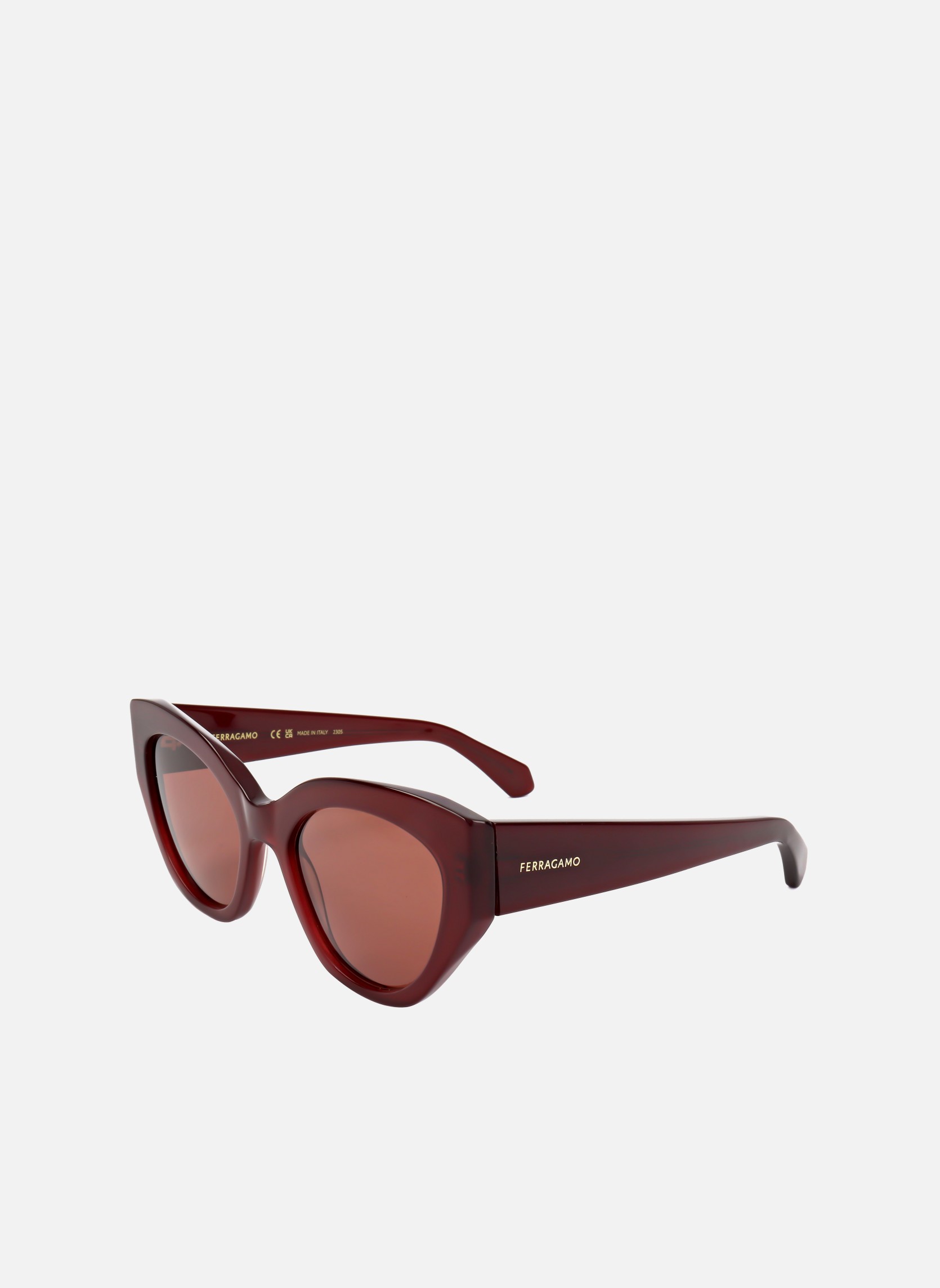 Lunettes de soleil femme rouge Salvatore Ferragamo Lunettes de soleil femme rouge Rouge