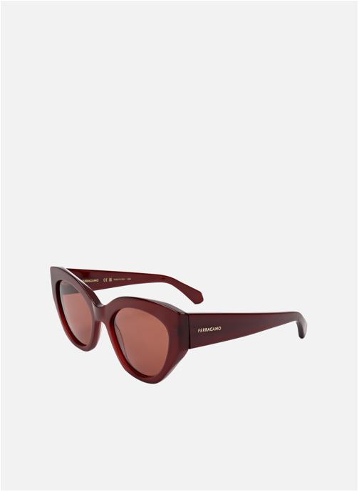 Salvatore Ferragamo Lunettes de soleil femme rouge