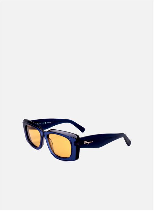 Salvatore Ferragamo Lunettes de soleil femme bleu