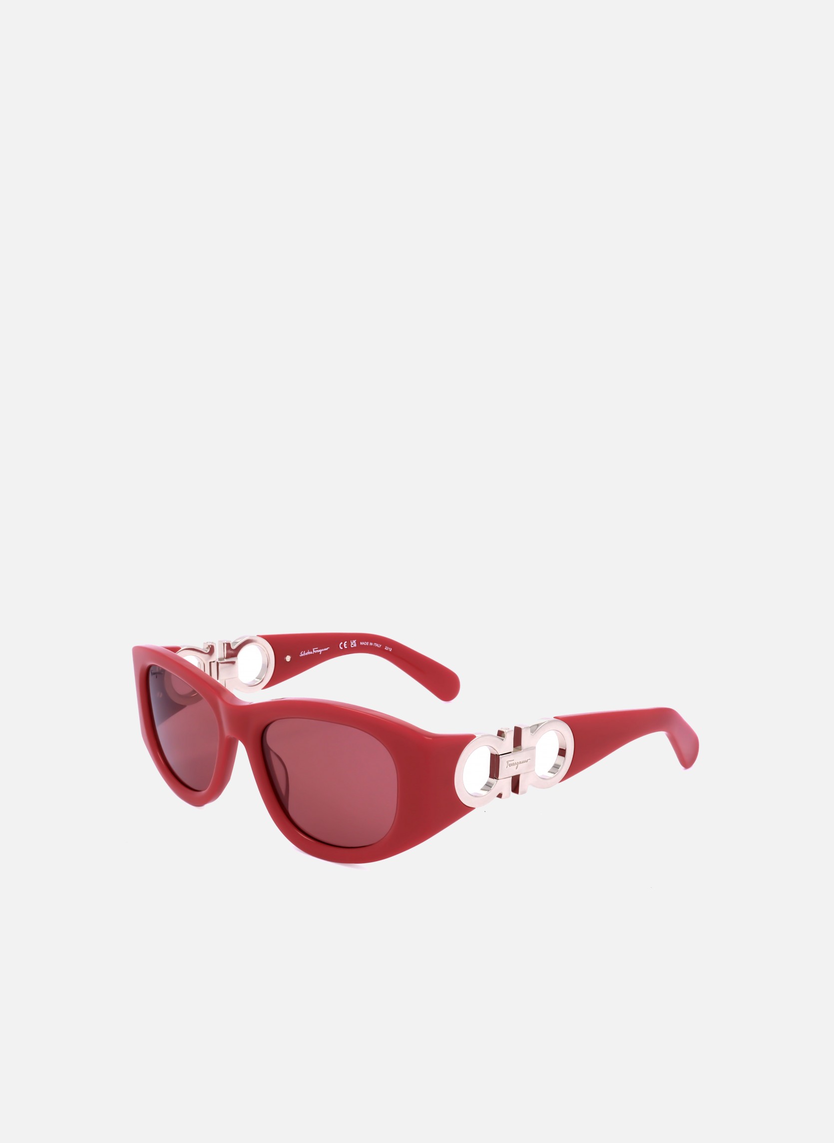 Lunettes de soleil femme rouge Salvatore Ferragamo Lunettes de soleil femme rouge Rouge
