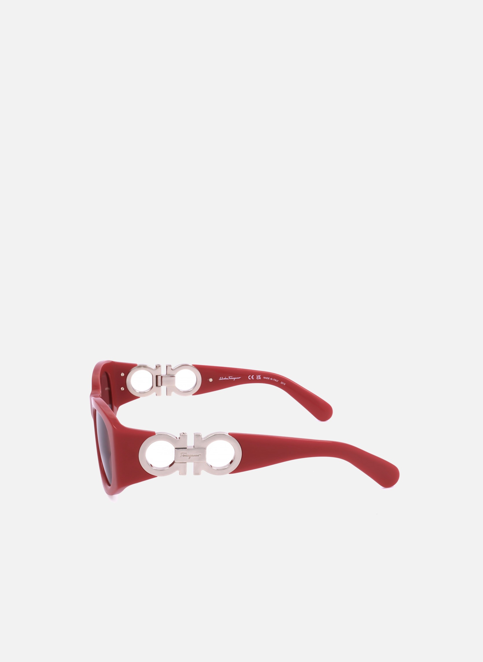 Lunettes de soleil femme rouge Salvatore Ferragamo Lunettes de soleil femme rouge Rouge