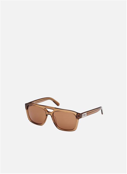 GCDS Lunettes de soleil homme marron