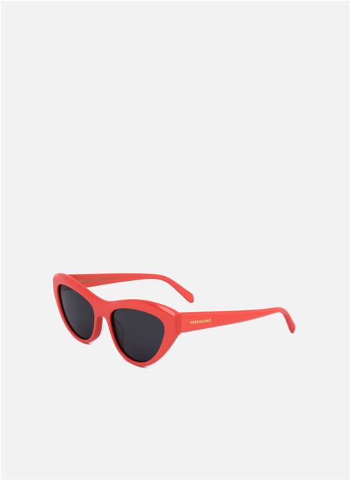 Salvatore Ferragamo Lunettes de soleil femme rouge