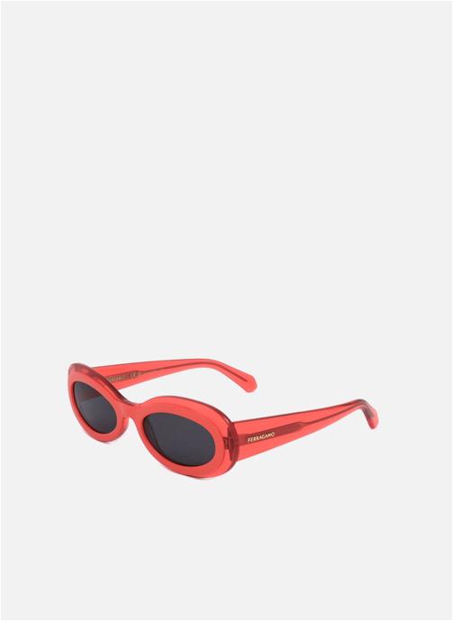 Salvatore Ferragamo Lunettes de soleil femme rouge