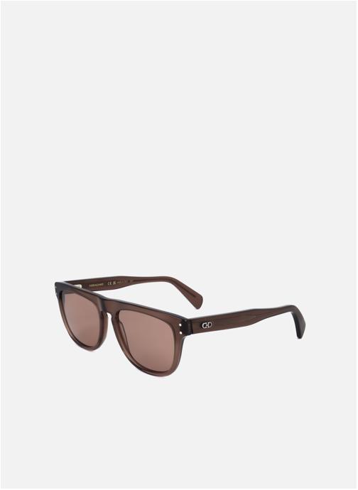 Salvatore Ferragamo Lunettes de soleil homme marron