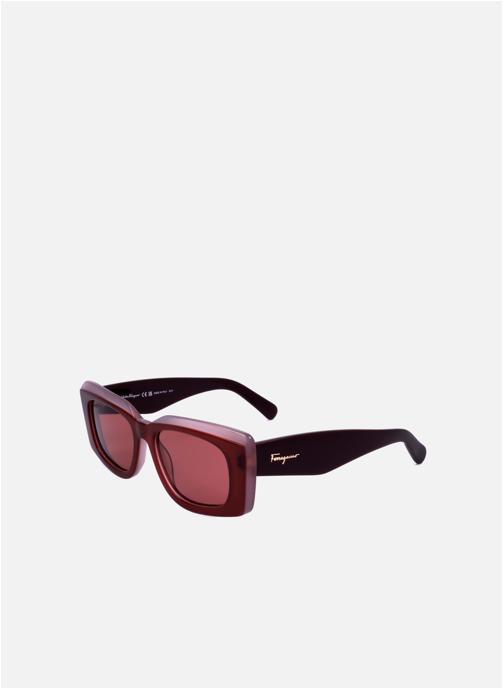 Salvatore Ferragamo Lunettes de soleil femme rouge
