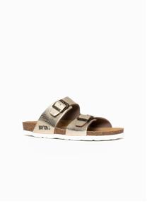 Sandales ILITHYIE femme or et bronze
