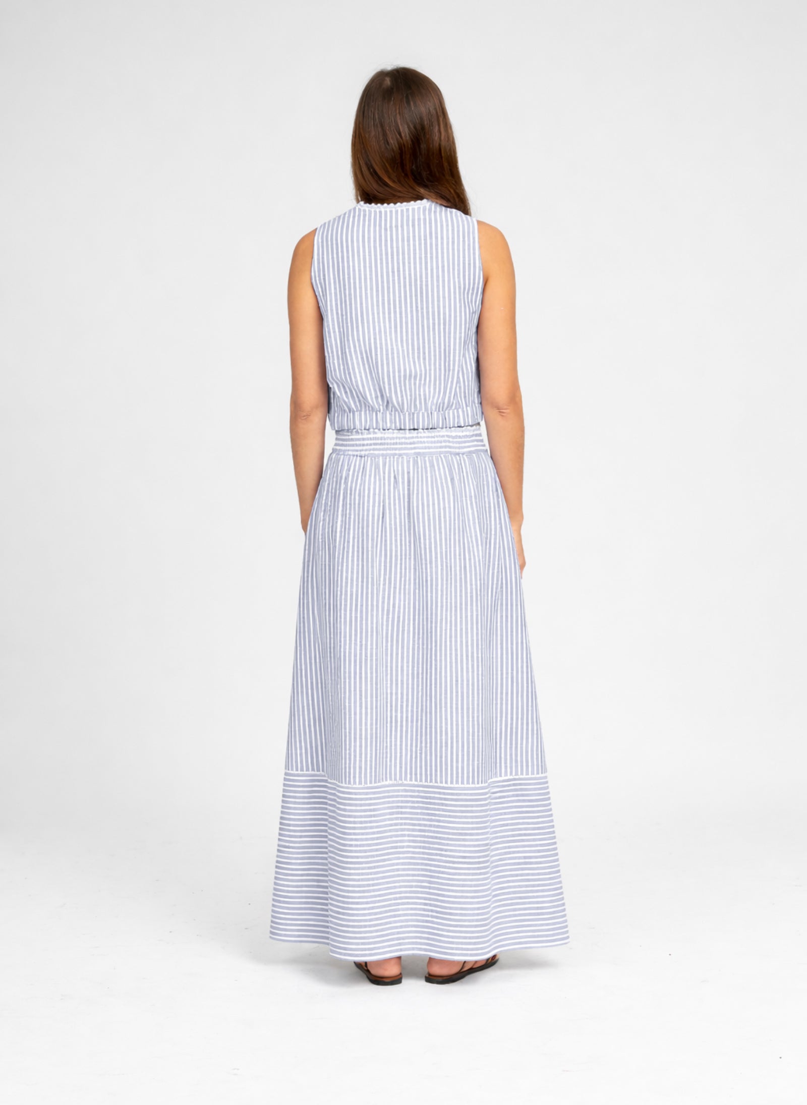 Jupes mi-longues JUPE MIDI RALYTA bleu femme bleu An'ge Jupes mi-longues JUPE MIDI RALYTA bleu femme bleu Bleu