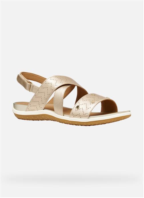 Geox Sandales D SANDAL VEGA femme or et bronze