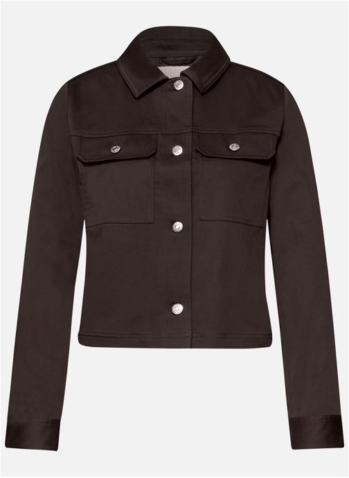 Street One Blousons Veste coton mélangé ajustée - 213025 femme marron