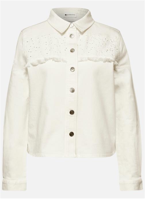 Street One Blousons Blouson coton droit - 212907 femme blanc