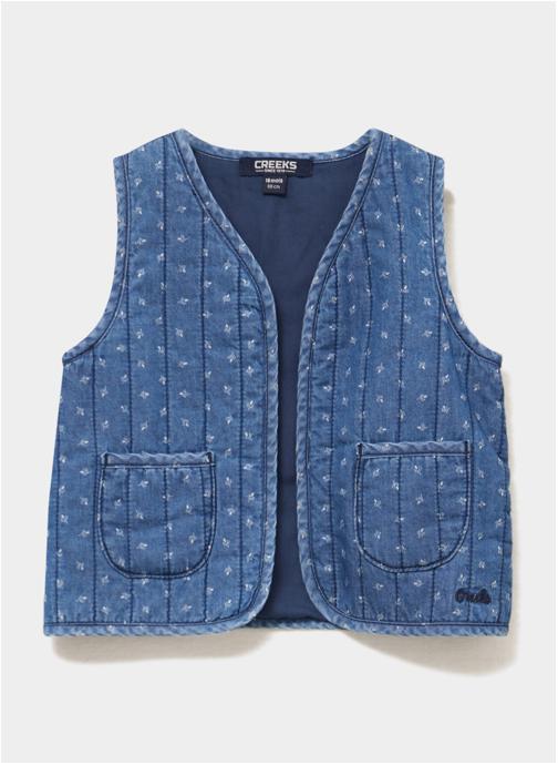 CREEKS Gilets CREB2_GILDENIM fille bleu