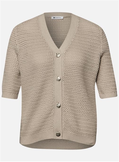 Street One Gilets Gilet coton droit DORA - 254139 femme marron