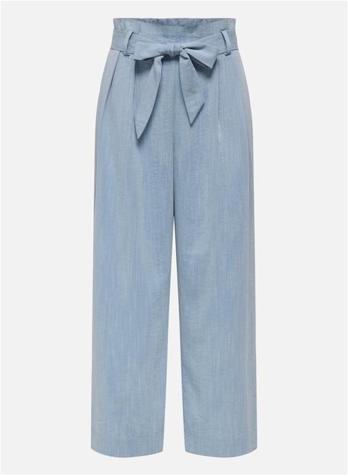 ONLY Pantalons droit Pantalon taille haute bootcut - 15269628 femme bleu