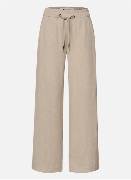 Street One Pantalons droit Pantalon taille haute large - 380288 femme beige