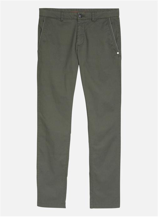 Tom Tailor Pantalons droits Pantalon coton slim - 1050805 homme vert