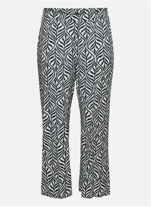 Vero Moda Curve Pantalons droit Pantalon tropical taille haute bootcut - 10325755 femme bleu
