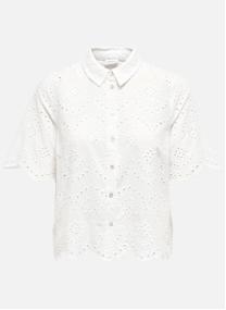 Chemises Chemisier coton droit - 15351106 femme blanc ONLY Chemises Chemisier coton droit - 15351106 femme blanc Blanc