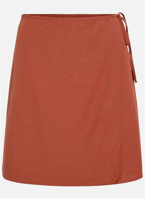 Vila Jupes mi-longues Jupe courte portefeuille - 14113571 femme rouge