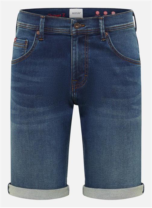 MUSTANG Shorts Short coton mélangé droit - 1017455 homme bleu