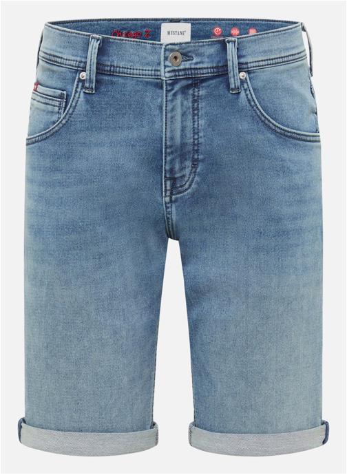 MUSTANG Shorts Short coton mélangé droit - 1017455 homme bleu