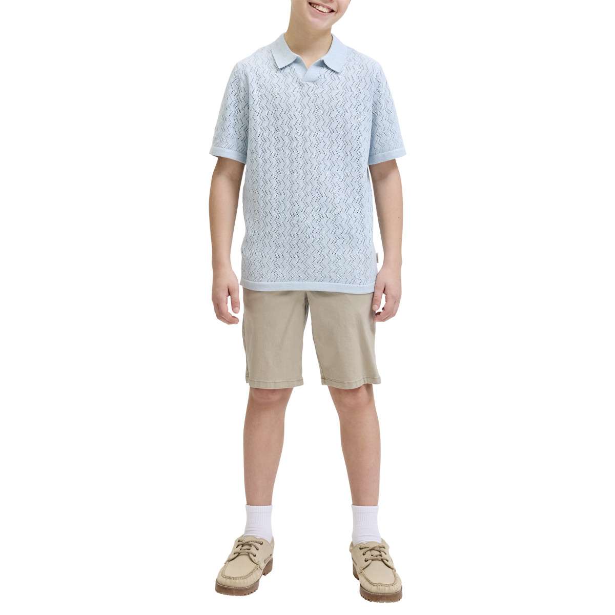 Shorts Short coton taille intermédiaire droit - 12289193 garçon beige Jack & Jones Shorts Short coton taille intermédiaire droit - 12289193 garçon beige Beige