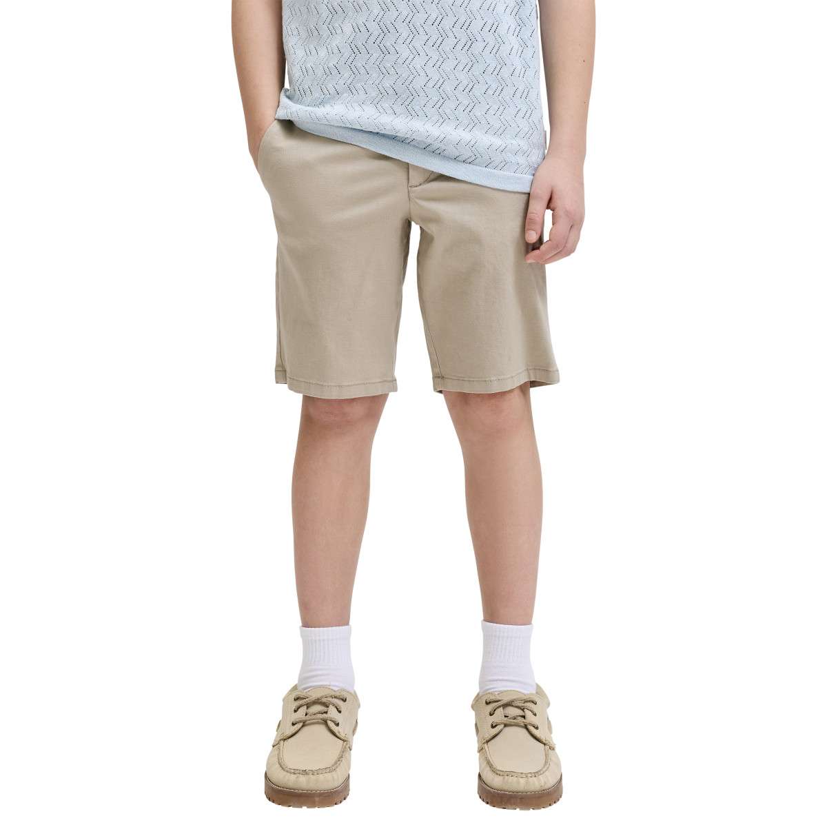 Shorts Short coton taille intermédiaire droit - 12289193 garçon beige Jack & Jones Shorts Short coton taille intermédiaire droit - 12289193 garçon beige Beige