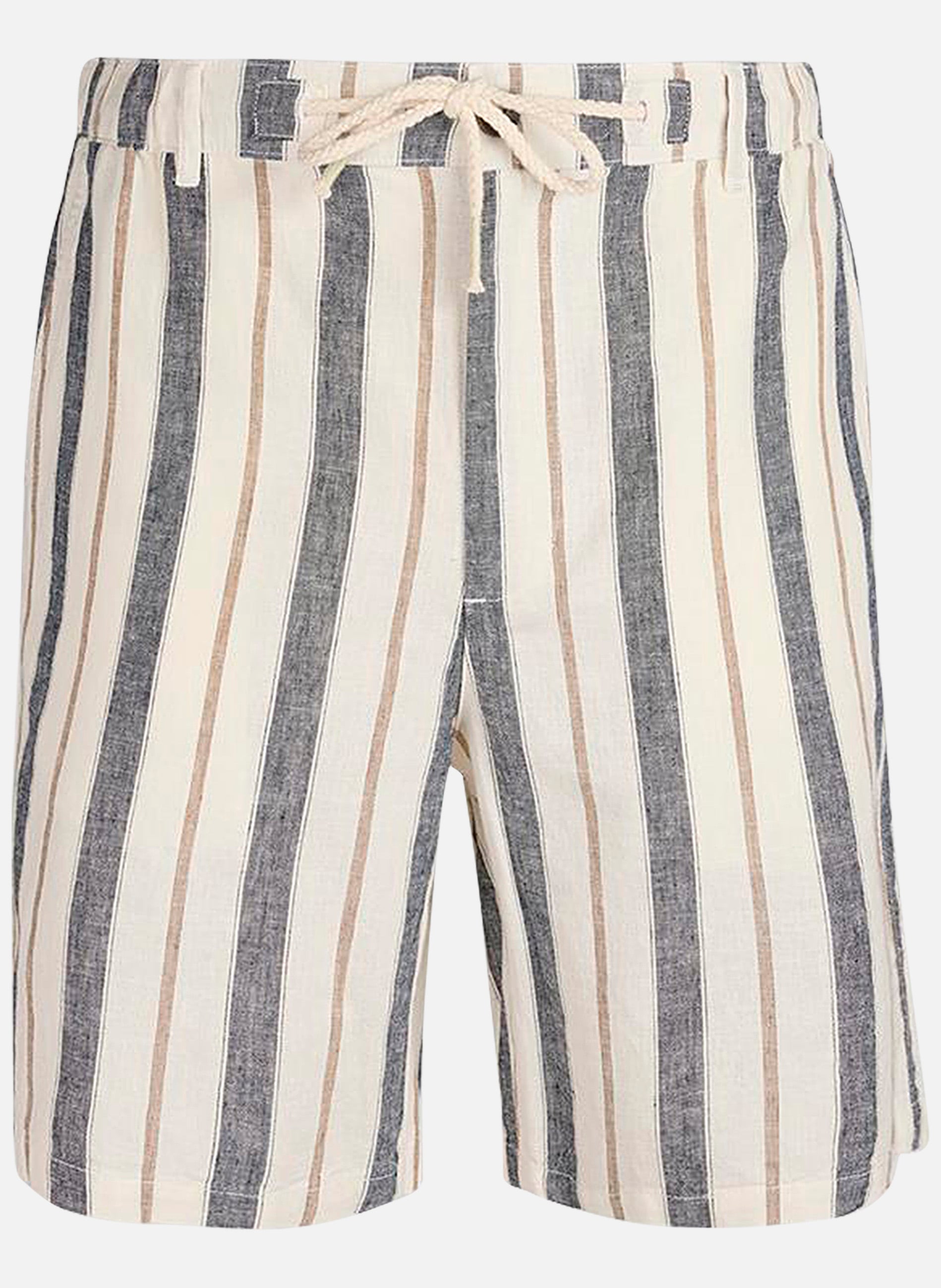 Shorts Short lin et coton à rayures droit - 10417954D homme blanc Teddy Smith Shorts Short lin et coton à rayures droit - 10417954D homme blanc Blanc