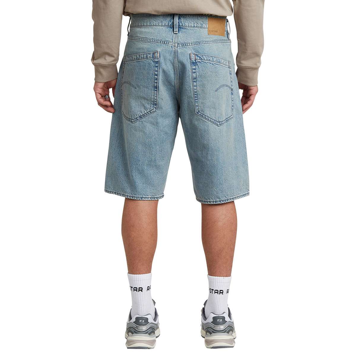 Shorts Short coton taille intermédiaire droit - D28474-E352 homme bleu G-Star RAW Shorts Short coton taille intermédiaire droit - D28474-E352 homme bleu Bleu