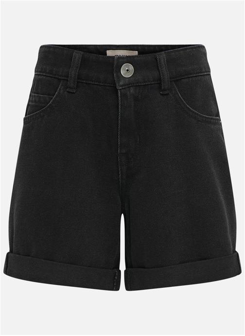 ONLY Shorts Short coton taille intermédiaire droit - 15313133 fille noir