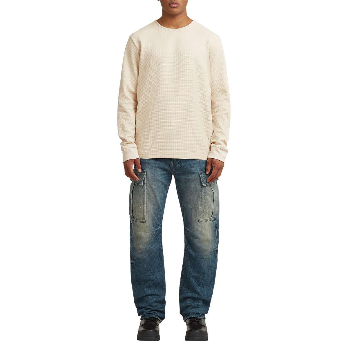 Pulls Pull col rond droit - D28591-E383 homme blanc G-Star RAW Pulls Pull col rond droit - D28591-E383 homme blanc Blanc