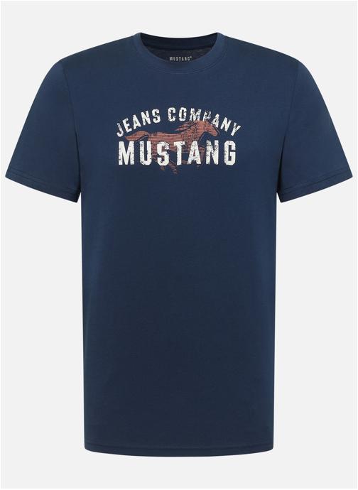 MUSTANG Tee-shirts T-shirt coton col rond droit - 1017764 homme bleu